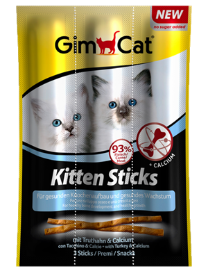 تصویر اسنک بچه گربه با گوشت بوقلمون Gimcat - 3 عددی