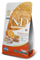 تصویر غذای خشک N&D مخصوص گربه بالغ حاوی ماهی کد و پرتغال - 1.5 کیلوگرم