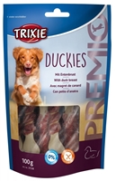 تصویر غذای تشویقی سگ Trixie مدل Duckies تهیه شده از سینه اردک