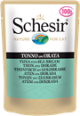 تصویر پوچ گربه Schesir با طعم ماهی تن و ماهی سیبریم  - 100 گرمی