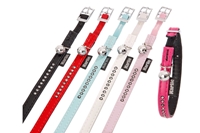 تصویر گردنبند نگین دار گربه با رنگ سفید Karlie Flamingo مدل آلپ - 1.1*30 cm