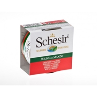 تصویر کنسرو Schesir مخصوص سگ با طعم مرغ و گوشت گوساله