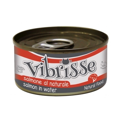 تصویر کنسرو ماهی سالمون در آب Vibrisse	