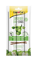 تصویر استیک مدادی مخصوص گربه Gimcat مدل Superfood تهیه شده از گوشت گوساله و سیب - بسته 3 عددی