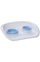 تصویر ظرف دو قلو سینی دار Stefanplast رنگ ابی