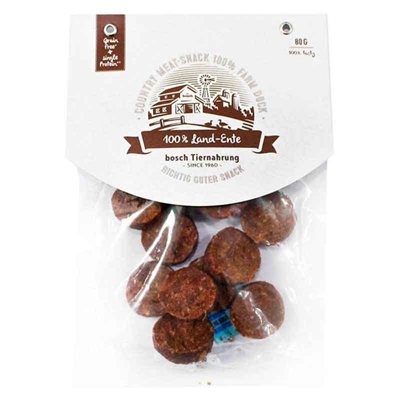 تصویر اسنک تشویقی طبیعی سگ Bosch مدل Country Meat-Snack تهیه شده از گوشت اردک - 80 گرم