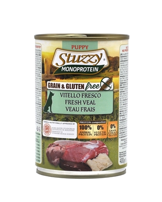 تصویر کنسرو گوشت گوساله stuzzy مدل Monoprotein  مخصوص سگ - 400 گرم