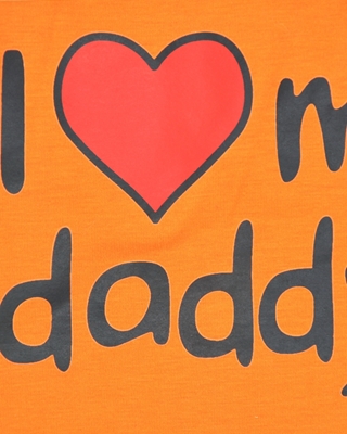 تصویر لباس سگ و گربه با طرح I Love my Daddy سایز XXL