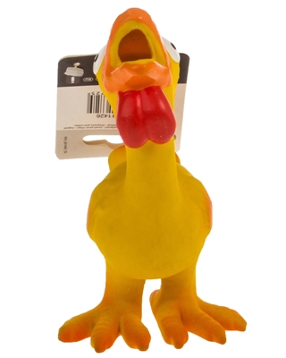 تصویر اسباب بازی بوقلمون Karlie Flamingo مدل Lat'x' Toy مخصوص سگ - رنگ زرد