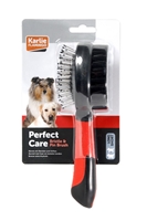 تصویر برس دو طرفه مخصوص سگ Karlie Flamingo سایز بزرگ  Bristle & Pin Brush
