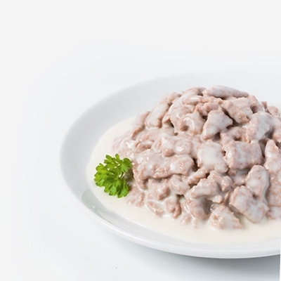 تصویر پوچ Rafine مخصوص گربه تهیه شده از گوشت گاو در سس پنیر - 100 گرم