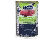 تصویر کنسرو مخصوص سگ بالغ Dr.Clauders تهیه شده از گوشت بره و سیب - 400 گرم