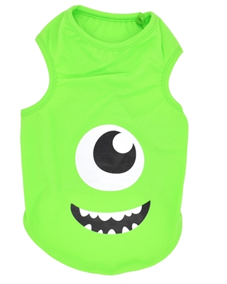 تصویر لباس سگ و گربه با طرح شخصیت Mike Wazowski سایز S