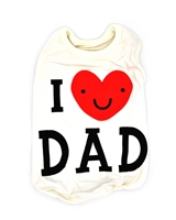 تصویر لباس سگ و گربه با I Love My Dad همراه قلب سایز S