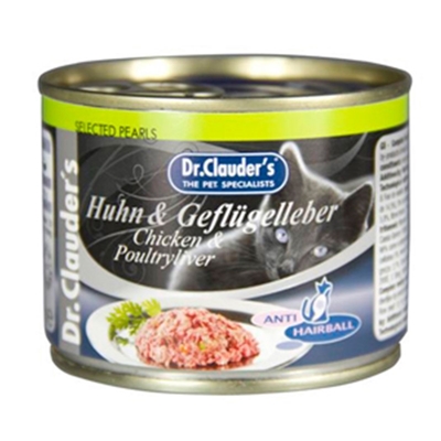 تصویر کنسرو Dr.Clauder's مخصوص گربه با طعم مرغ و جگر مرغ - 200 گرم