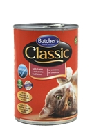 تصویر کنسرو Butchers مخصوص گربه بالغ مدل Classic با طعم گوشت شکار - 400 گرم