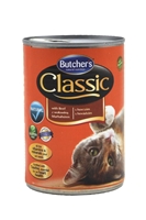 تصویر کنسرو Butchers مخصوص گربه بالغ مدل Classic با طعم گوشت گوساله - 400 گرم