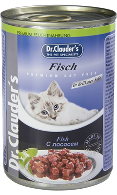 تصویر کنسرو Dr.Clauders مخصوص گربه با طعم ماهی - 400 گرم