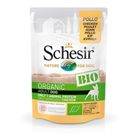 تصویر پوچ مخصوص سگ schesir مدل Bio تهیه شده از گوشت مرغ - 85گرم