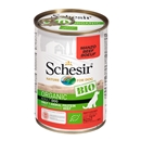 تصویر کنسرو مخصوص سگ schesir مدل Bio تهیه شده از گوشت گاو - 85گرم