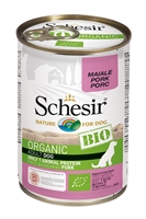 تصویر کنسرو مخصوص سگ schesir مدل Bio تهیه شده از گوشت خوک - ۴۰۰ گرم