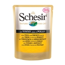 تصویر پوچ گربه Schesir با طعم ماهی تن و مرغ - 100 گرم