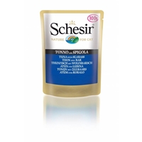 تصویر پوچ گربه Schesir با طعم ماهی و ماهی تن - 100گرم
