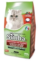 تصویر غذای خشک مخصوص گربه بالغ Simba با طعم گوشت گاو -2 کیلوگرم