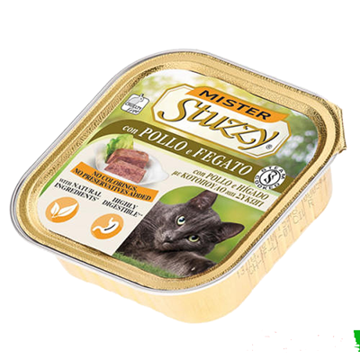 تصویر خورا کاسه ای stuzzy با طعم مرغ و جیگر مخصوص گربه - 100 گرم	