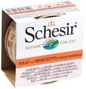 تصویر کنسرو Schesir مخصوص گربه با طعم مرغ و ژامبون