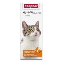 تصویر  شربت مولتی ویتامین ,و تورین Beaphar  مدل Multi-Vit مخصوص گربه - 50mil