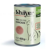 تصویر  کنسرو Shayer مخصوص سگ بالغ تهیه شده از گوشت مرغ - 400 گرم