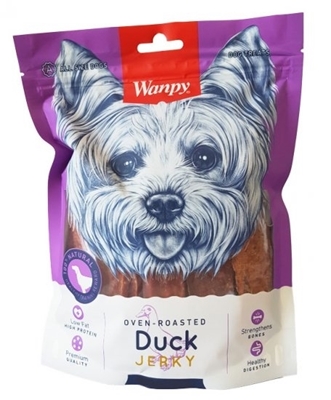 تصویر  تشویقی Wanpy مخصوص سگ مدل Duck Jerky تهیه شده از اردک - 100 گرم