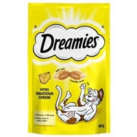 تصویر  تشویقی مخصوص گربه Dreamies  با طعم پنیر - 60 گرم