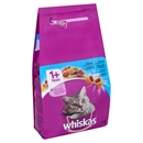 تصویر  غذا خشک whiskas تهیه شده از ماهی مخصوص گربه بالغ -1/4گرم