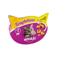 تصویر  تشویقی Whiskas مخصوص گربه تهیه شده از مرغ وپنیر-60گرم