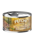 تصویر  کنسرو Petchi تهیه شده ار فیله مرغ ,اردک ,هویج مخصوص سگ و گربه - 120گرم