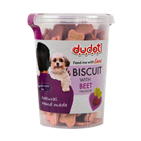 تصویر  بیسکوییت Dudoti تهیه شده از چغندر مخصوص سگ - 150گرم