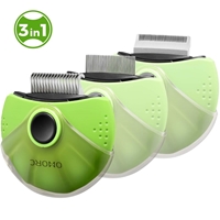 تصویر  کیت ارایشی 3 کاره مدل IN3-1 Rotatable Pet Comb چرخشی مخصوص حیوانات