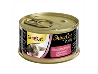 تصویر  كنسرو Gimcat مخصوص گربه تهيه شده از گوشت مرغ و خرچنگ - 70 گرم