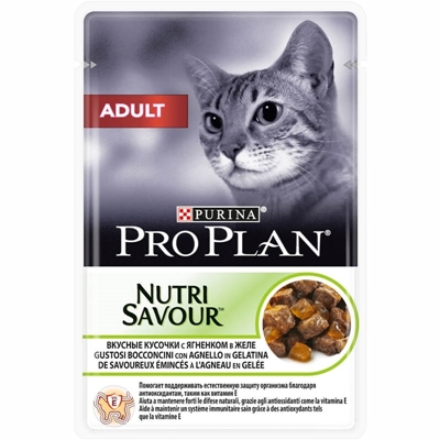 تصویر  پوچ Proplan مخصوص گربه بالغ تهيه شده از گوشت بره - 85 گرم