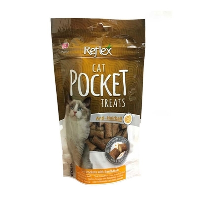 تصویر  تشویقی Reflex plus مخصوص گربه تهیه شده از مالت و گوشت گاو - 60گرم