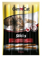 تصویر  استیک تشویقی بوقلمون و مخمر Gimcat - بسته 4 عددی