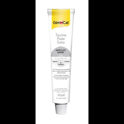 تصویر  خمير تورين GimCat مخصوص گربه مدل Taurine Paste Extra مناسب برای بهبود عملکرد قلب و بینایی - 50 میلی