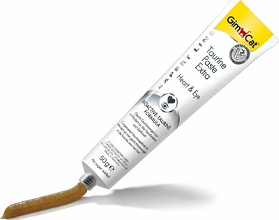 تصویر  خمير تورين GimCat مخصوص گربه مدل Taurine Paste Extra مناسب برای بهبود عملکرد قلب و بینایی - 50 میلی