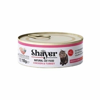 تصویر  کنسرو Shayer مخصوص گربه تهیه شده از مرغ و بوقلمون - 110 گرم