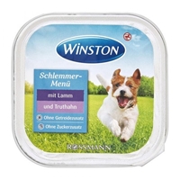 تصویر  ووم Winston مخصوص سگ بالغ تهيه شده از گوشت بره و بوقلمون - 150 گرم