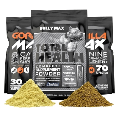 تصویر  مكمل مخصوص سگ  Bully Max مدل TotalHealth با طعم گوشت گوساله - 368 گرم