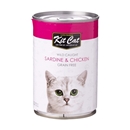 تصویر  كنسرو KitCat مخصوص گربه تهیه شده از ماهی ساردین و مرغ - 400 گرم