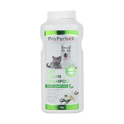 تصویر  شامپو خشک ProPerfeck مخصوص سگ و گربه بارایحه وانیل - 150 گرم